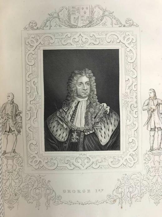 约19世纪后期 休谟与斯摩莱特《英国史》（卷2） 漆布精装16开 商品图5