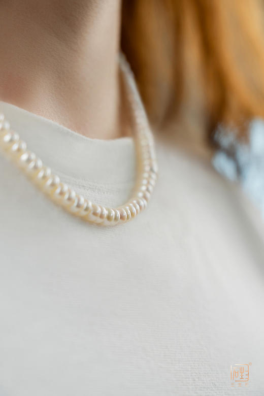 三生石本色·扁圆珍珠多用项链 商品图6