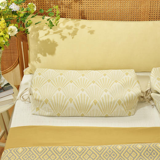 盖茨比系列竹纤维调节枕纯全荞麦壳枕头加高颈枕成人枕 商品图0