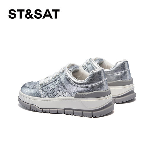 星期六时尚甜酷拼接厚底休闲板鞋SSC3112044 商品图5