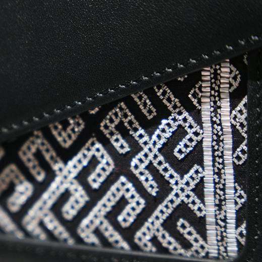 深山集市·黑色锡绣麻将包 商品图1