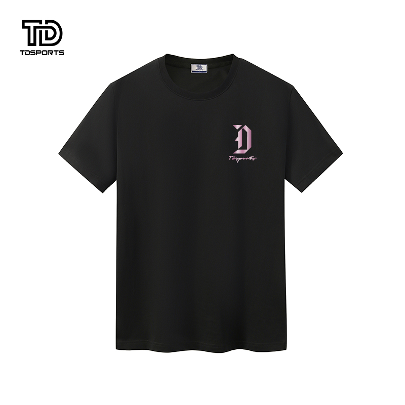tdsports唐代运动国潮风潮牌字母印花2024年夏季新款上衣T恤短袖