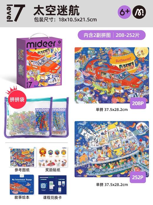 mideer弥鹿儿童拼图进阶益智男孩女孩宝宝幼儿玩具2-3到6岁4拼图5 商品图5