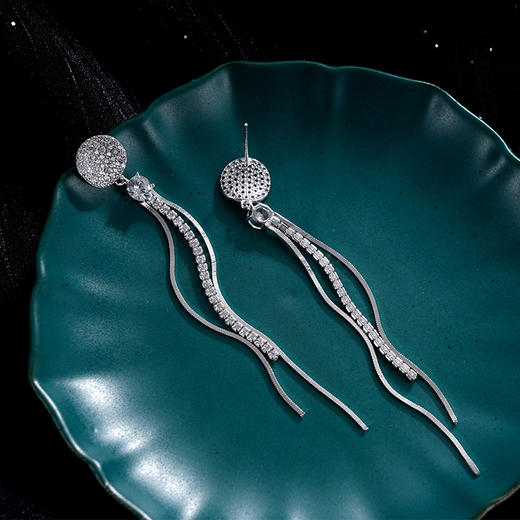 子佩集S925银【凌瑶】耳环【Z15096】纯银时尚流苏2405 商品图2