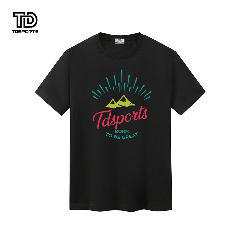 tdsports唐代运动国潮风潮牌卡通印花2024年夏季新款上衣T恤短袖