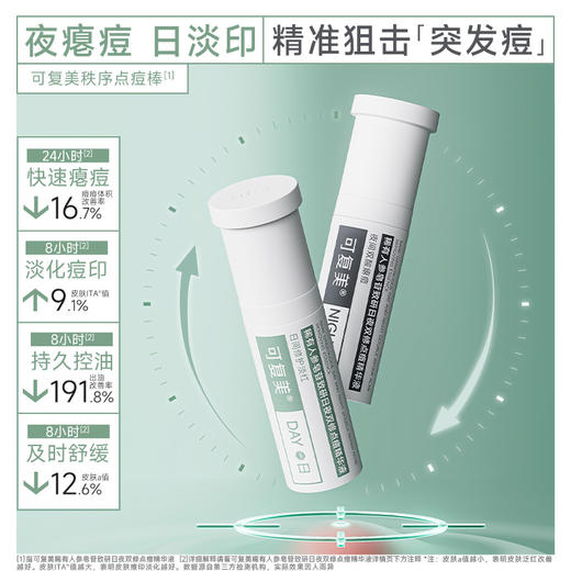 【可复美秩序点痘棒】可复美稀有人参皂苷致研日夜双修点痘精华液5ml+5ml/瓶/盒*1盒 商品图1