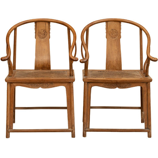 清 红木螭龙纹圈椅（一对） 商品图5