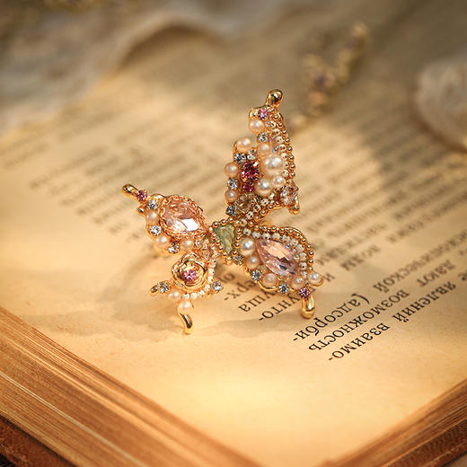 Manreya玛芮雅“彩蝶幻境”蝴蝶水晶戒指 商品图6