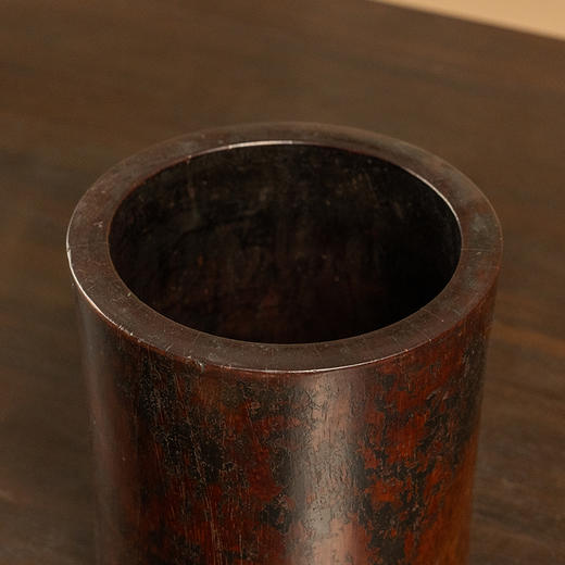 清 黄花梨束腰笔筒 商品图2