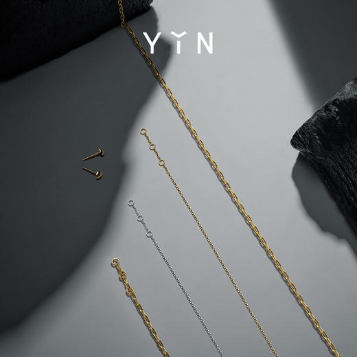 「易」摩登锁链项链 商品图1