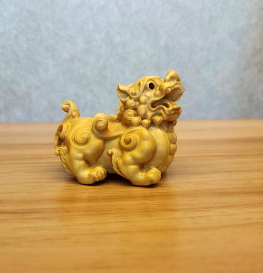 小貔貅°黄杨木摆件 商品图0
