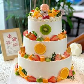 【祝寿蛋糕三层创意008款蛋糕】