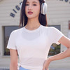 跃牌【瑜见伽人系列】休闲宽松收腰网纱拼接运动短袖YT3096（无胸垫） 商品缩略图4