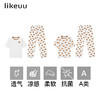 likeuu儿童家居服小熊满印家居短袖套装男女童基础满印ZY 商品缩略图4