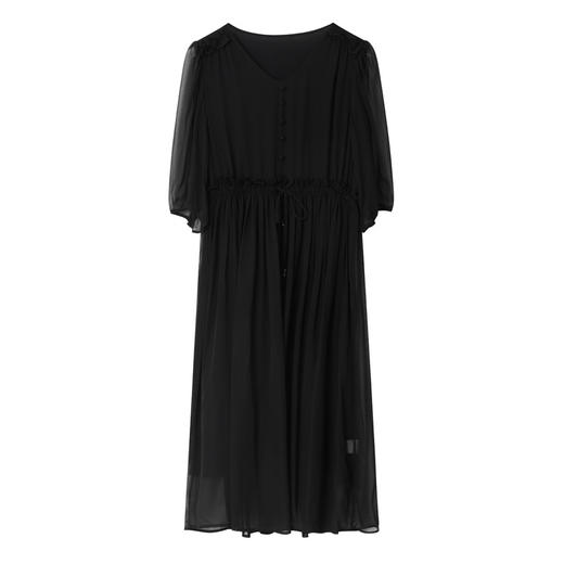 ASE-25027真丝连衣裙2024年夏季新款中长款高端度假法式真丝中长款裙子女 商品图4