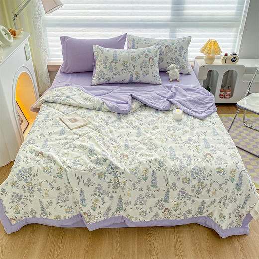 奥若拉A类泡泡纱印花夏被 商品图4