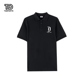 tdsports唐代运动国潮风潮牌字母印花2024年夏季新款上衣短袖POLO衫