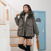 皮草外套女简约时尚兔毛内胆可拆卸短款秋冬季派克服女款CN107-DL699 商品缩略图2