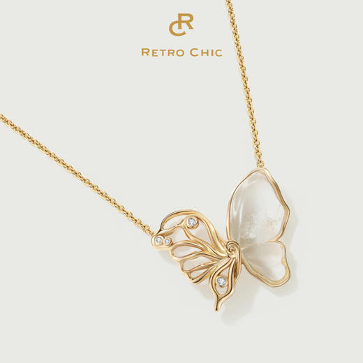 Garden of Eden 伊甸园系列 | 水晶蝴蝶项链 商品图1