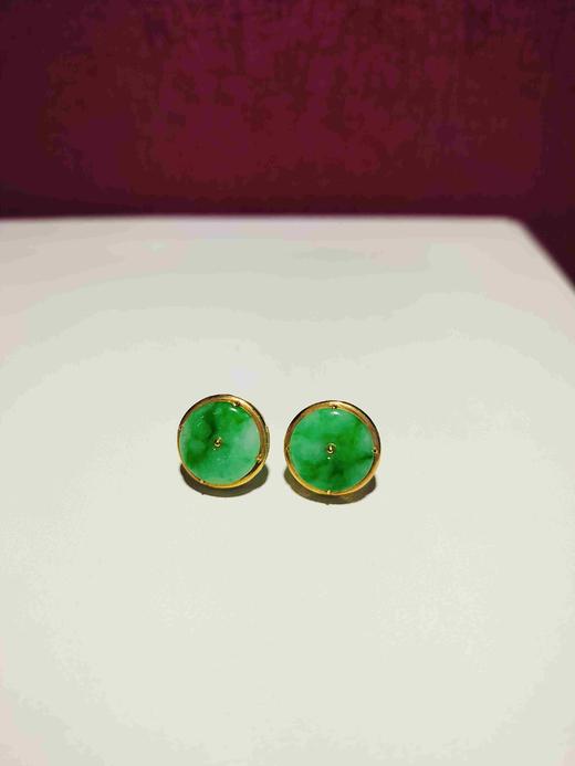 1F泰源丰翡翠耳钉 商品图0