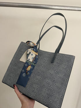 牛仔蓝托特包