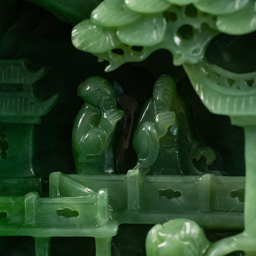 碧玉雕山水人物山子摆件 商品图2