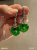 老坑近玻璃种帝王绿爱心耳坠【4290105】具体价格微信咨询 商品缩略图1