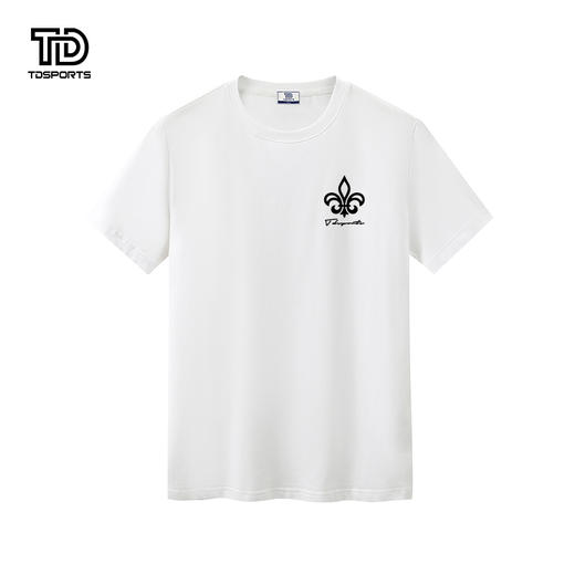 tdsports唐代运动国潮风潮牌纯色印花2024年夏季新款上衣T恤短袖 商品图2
