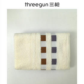 Threegun三枪 方格毛巾（1条装）-91157X011