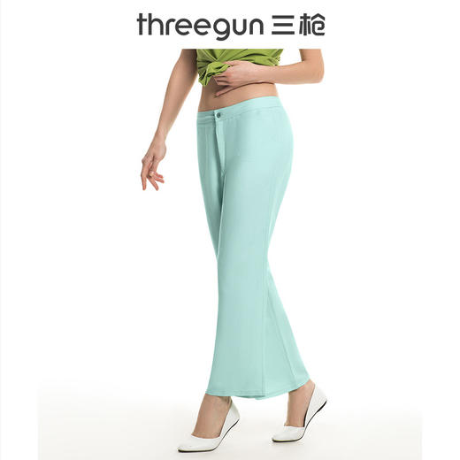 Threegun三枪 【亚麻粘】宽松女士家居长裤睡裤-60559B011 商品图1