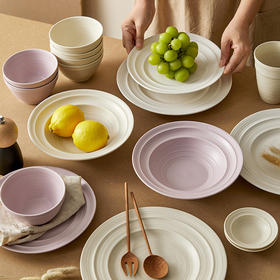 摩登主妇釉下彩碗碟套装家用2024新款陶瓷饭碗盘子菜盘高级感餐具
