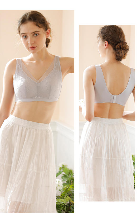乳胶蚕丝养护蕾丝文胸UB53087 商品图3