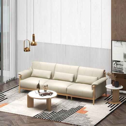 顾家家居整装 现代时尚 布艺固定沙发 KZ.5037-木语·鸥 商品图1