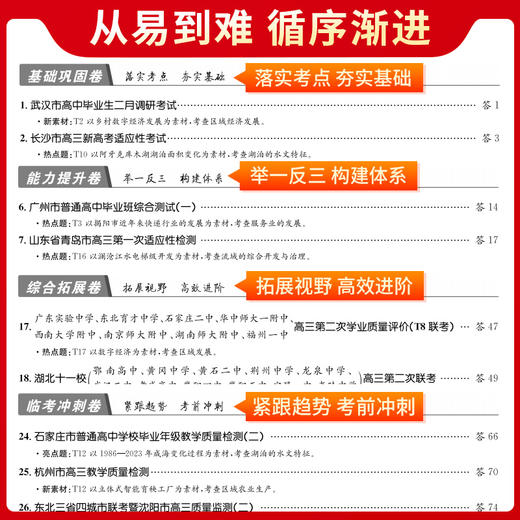 天利38套 2025新教材 地理 38 10高考模拟试题汇编(北京天利考试信息网) 商品图3