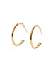【品牌授权】LACLOCHE纯银镀金素圈耳环 颜色：14K黄； 材质：925银； 尺寸:3CM 商品缩略图1