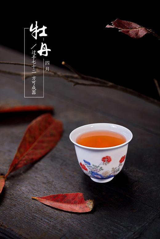 清·康熙款五彩十二月花卉杯（12杯） 商品图4