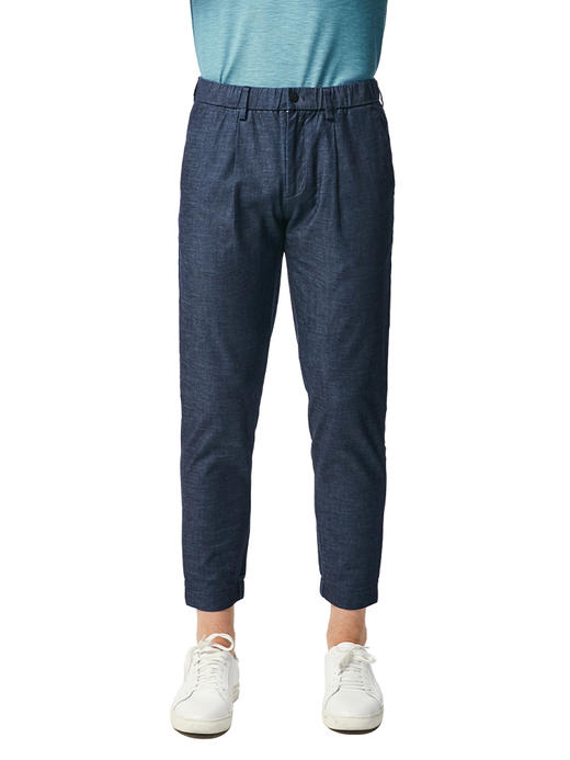 callisto蓝色棉混纺休闲裤 SNCPW065BL 商品图0