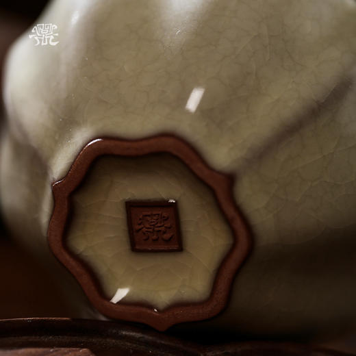 问鼎哥窑致巧款三叶杯（缺货） 商品图4