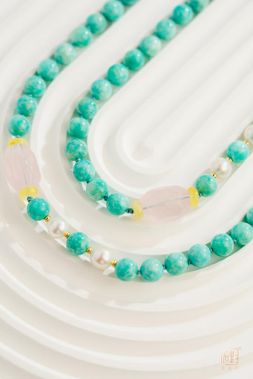 天河石粉水晶珍珠国风多用长链 商品图9