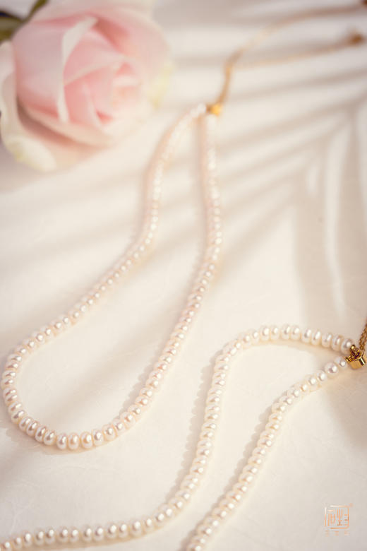 三生石本色·扁圆珍珠多用项链 商品图1