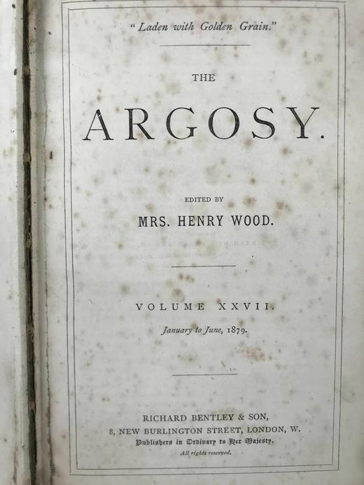 1879年 阿戈西杂志 数十幅插图 真皮精装32开 商品图2