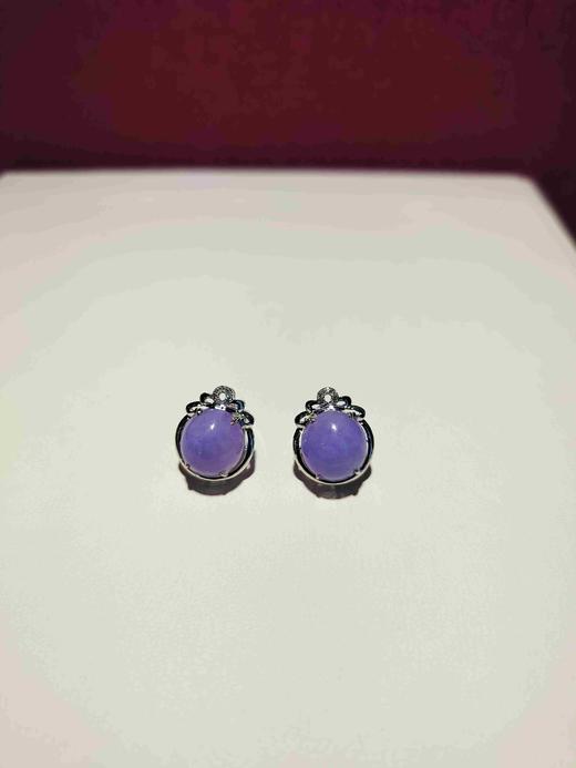 1F泰源丰翡翠耳钉 商品图0