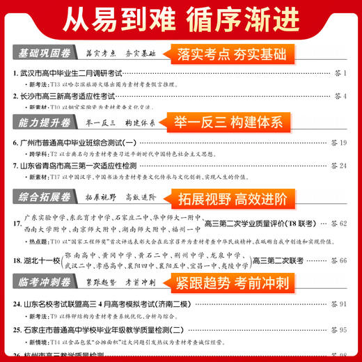 天利38套 2025新教材 思想政治 38 10高考模拟试题汇编(北京天利考试信息网) 商品图3