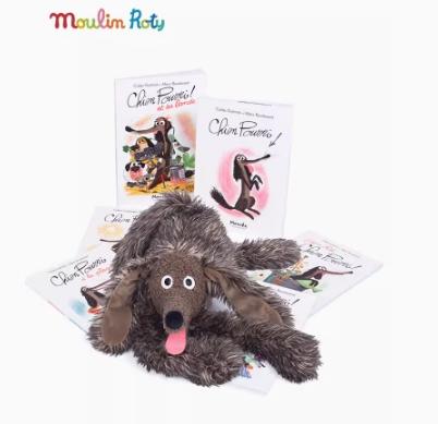 法国moulinroty法国儿童书籍玩偶系列-小号脏脏狗 高36厘米 商品图2