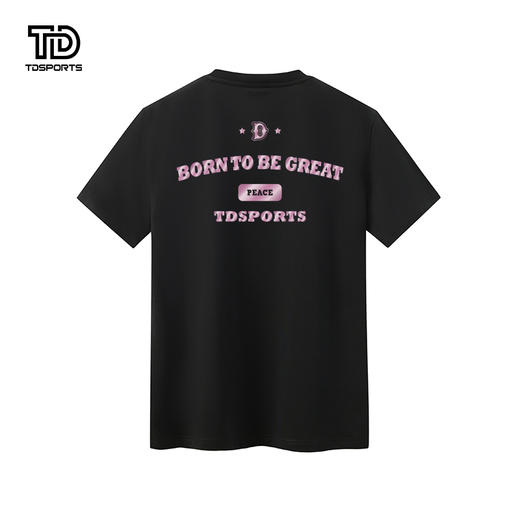 tdsports唐代运动国潮风潮牌字母印花2024年夏季新款上衣T恤短袖 商品图3