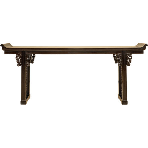 红木夹头榫透雕螭龙纹翘头案 商品图5