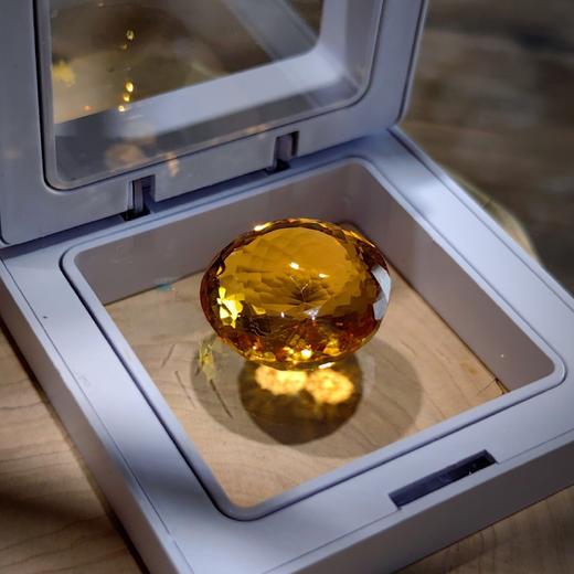 天然黄水晶戒面 商品图0