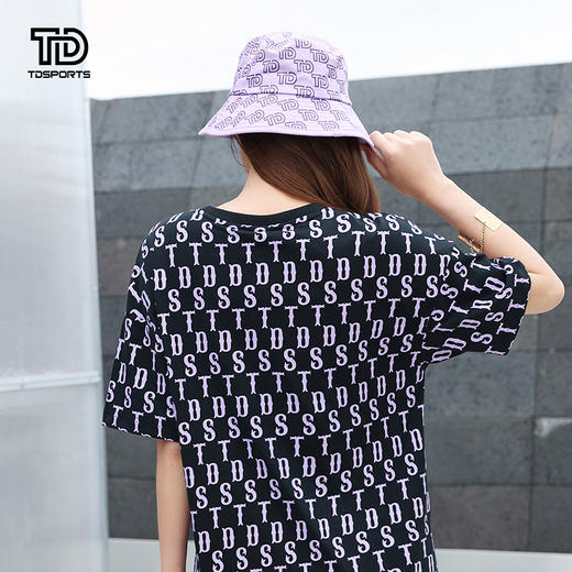 tdsports新款印花紫色渔夫帽四季防晒遮阳帽子百搭休闲 商品图1
