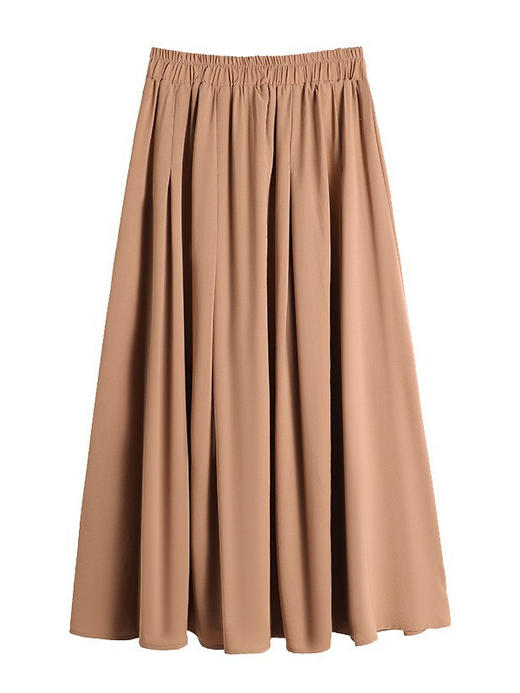 夏季新款【大码女装优雅风半身裙】130-320斤加大胖妹妹休闲显瘦A字半身裙 轻薄透气 商品图4