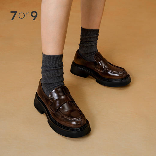 【促销款】7or9-小床垫平底鞋厚底乐福鞋摩卡挞（脚背较高建议拍大一码） 商品图1